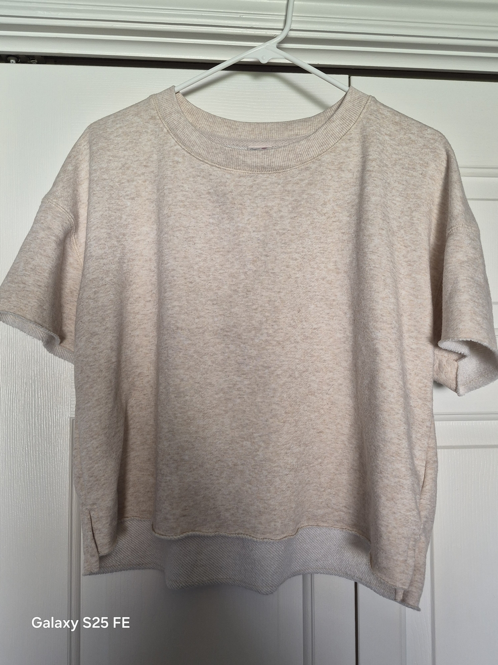 Secret Treasures Light Beige Short-Sleeve Sweatshirt